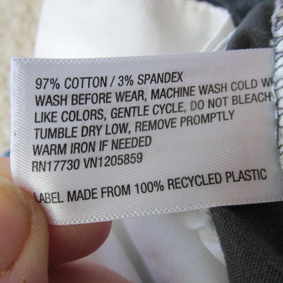 Cat & Jack Chino Shorts Youth Boys Size 16 Gray Elastic Adjustable Casual Bottom - Picture 5 of 7